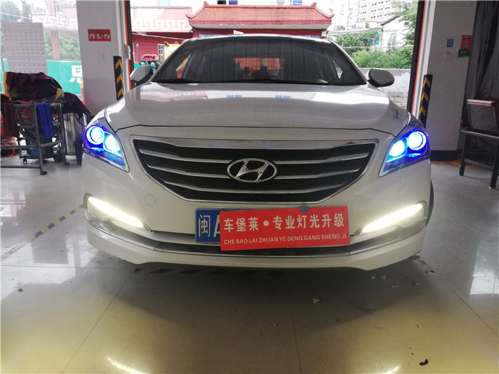 莆田現(xiàn)代名圖大燈改裝四近四遠(yuǎn)首例案例分享車堡萊專業(yè)車燈改裝