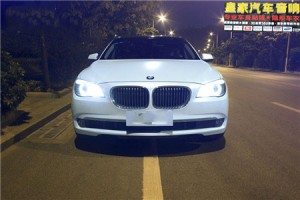 寶馬730Li電光金屬白——郴州市皇家音響
