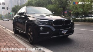 寶馬X6貼膜改色水晶黑 英國RG名車改色南京加盟店出品
