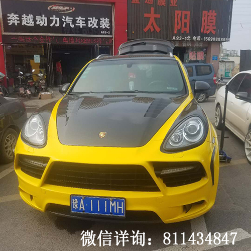 保時(shí)捷卡宴   全車改色 碳纖件  鍛造輪轂  臺(tái)灣BP-II高性能四出排氣