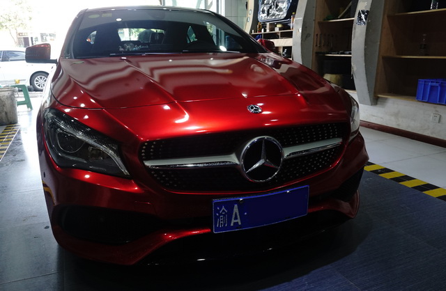 重慶汽車音響改裝哪家好？重慶渝大昌奔馳CLA200汽車音響改裝瑞典卓美XC6.2C喇叭
