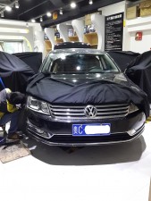 重慶渝大昌汽車音響改裝之來自貴州遵義的大眾邁騰做全車隔音 安博士藍(lán)鉆隔音套餐