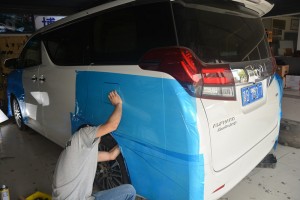 唐山汽車隔音改裝哪家好—豐田阿爾法部位隔音改裝