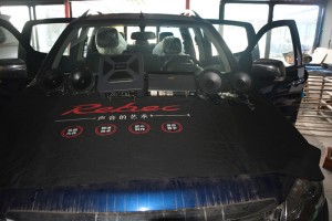 唐山博納皮卡五十鈴汽車音響改裝是這樣來改的