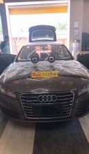 汕頭市星悅汽車音響改裝店奧迪Q7拒絕中庸追求HIFI升級FOCAL法國勁浪亞麻盆PS165F二分頻喇叭極致人聲
