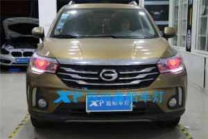 傳祺GS4大燈改裝升級LED天使眼惡魔眼氙氣燈專業(yè)改燈鑫帕車燈