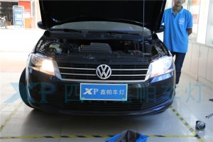 大眾寶來13 15款大燈升級氙氣燈LED雙光透鏡專業(yè)改燈鑫帕車燈