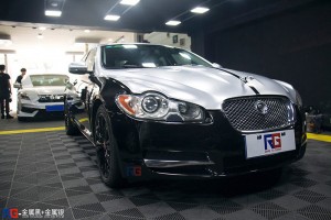 捷豹XJ貼膜改色雙拼色案例 英國RG改色膜品牌招商加盟