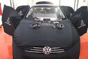 西寧麗聲大眾寶來汽車音響改裝升級(jí)，黃金聲學(xué)