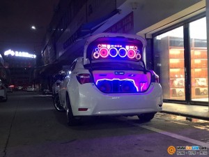 豐田卡羅拉汽車音響改裝黃金聲學  西寧麗聲汽車音響改裝店出品