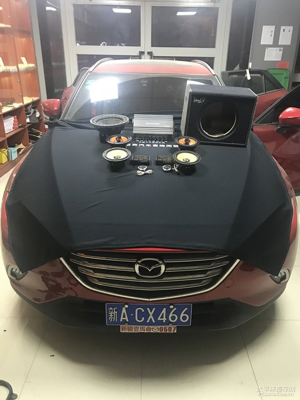 馬自達CX4音響隔音升級——烏魯木齊慧聲汽車音響專業(yè)打造