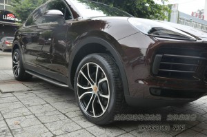 2018款卡宴 定制21寸鍛造輪轂裝車(chē)達(dá)成 成都鄧鄧