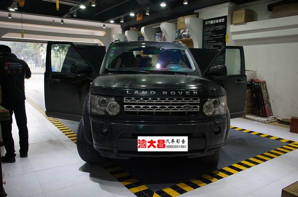 重慶汽車音響改裝哪家好？重慶渝大昌路虎發(fā)現(xiàn)4汽車音響改裝德國零點喇叭功放低音主機倒模改裝