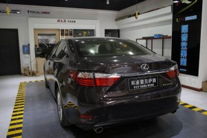 重慶汽車音響改裝哪家好？重慶渝大昌雷克薩斯ES250音響改裝德國(guó)零點(diǎn)全車隔音安博士