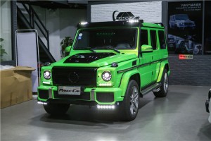 奔馳G63ANG改裝巴博斯前后帶燈尾翼