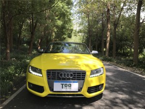 奧迪S5全車(chē)貼水晶玉米黃
