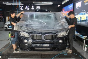 長(zhǎng)沙PPC隱形車(chē)衣 寶馬X5全車(chē)貼膜TPU透明膜法國(guó)HEXIS漆面保護(hù)膜