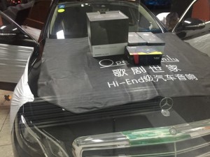 常州奔馳E300汽車音響無損升級改裝丹拿M17三分頻專車專用喇叭