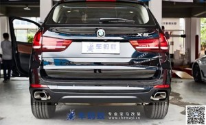 寶馬X5改裝升級高配版方形排氣尾嘴-車螞蟻汽車改裝俱樂部