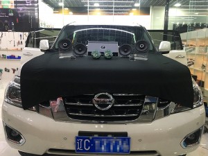 大連慧聲汽車音響改裝店，途樂(lè)汽車音響升級(jí)德國(guó)SO，改裝大能隔音作業(yè)