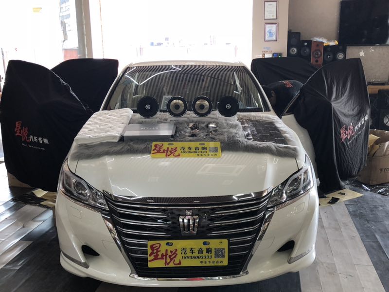 汕頭星悅汽車(chē)音響豐田皇冠升級(jí)隔音降噪音響改裝FOCAL法國(guó)勁浪亞麻盆PS165套餐用好音質(zhì)重新詮釋生活6366元
