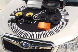 西寧汽車音響改裝，西寧麗聲音響改裝斯巴魯汽車音響升級黃金聲學(xué)案例