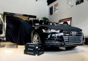 東莞汽車音響改裝哪里好？東莞長安奧迪A6升級改裝黃金聲學(xué)案例