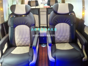 西安汽车改装大众凯路威商务内饰升级航空座椅、多功能吧台！