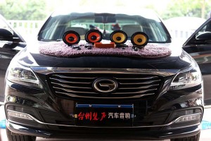 臺州傳祺GA8音響升級好萊塢，黃金聲學(xué)+改裝四門大麥隔音作業(yè)