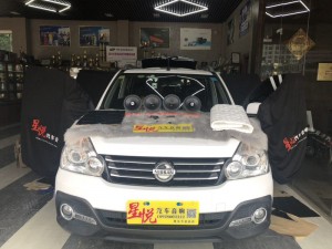 汕頭市星悅汽車音響改裝東風(fēng)風(fēng)度MX6升級四門山水隔音降噪音響改裝意大利HERTZ赫茲入門級套餐前后喇叭