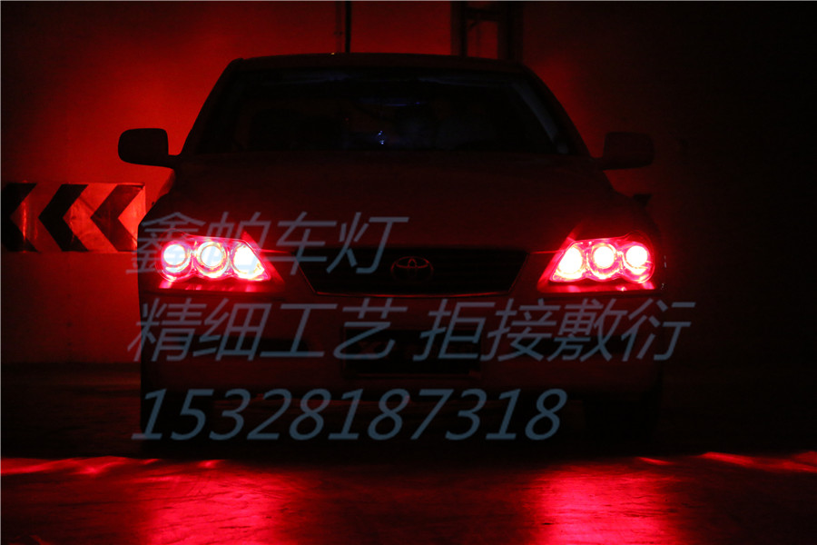 豐田銳志六透鏡六組近光六組遠光六惡魔眼成都鑫帕車燈改裝海拉5