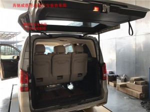 奔馳威霆電動尾門 這改裝效果太好了