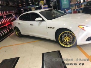 瑪莎拉蒂定制20寸兩片式定制輪轂 到貨裝車完成