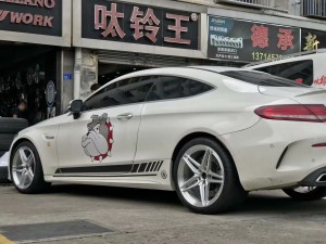 奔馳C63 ，換 私人高端定制鍛造完工