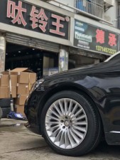 奔馳S ，換原廠19寸 米其林 完工！