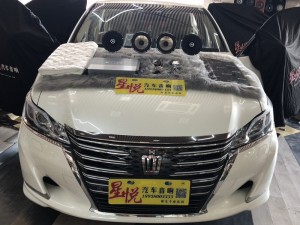 汕頭豐田車(chē)型汽車(chē)音響專(zhuān)業(yè)改裝豐田皇冠升級(jí)史泰格四門(mén)四輪葉子板隔音降噪音響改裝FOCAL法國(guó)勁浪套餐汕頭星悅汽車(chē)音響改裝