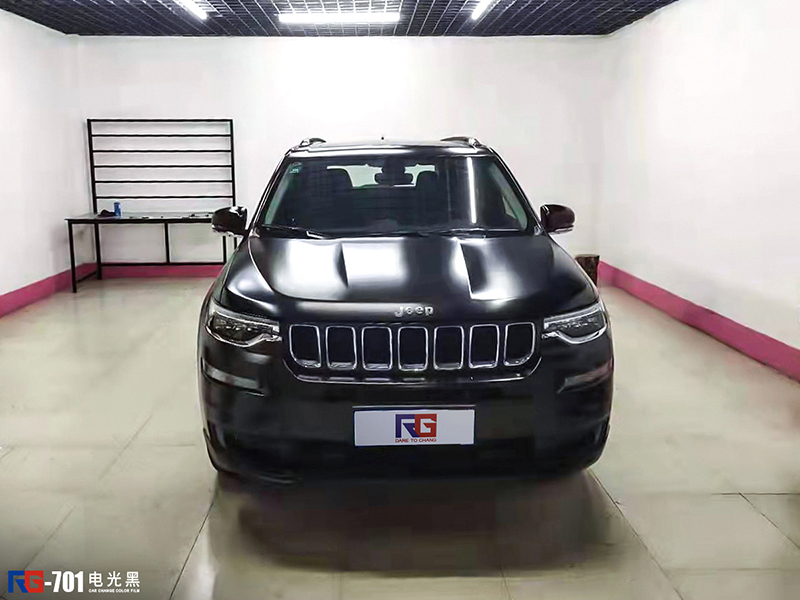 Jeep指揮官車身改色電光黑
