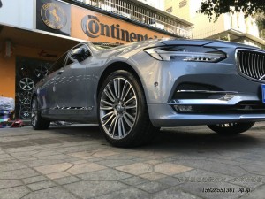 成都沃爾沃S90改裝輪轂私人定制鍛造輪轂裝車案例