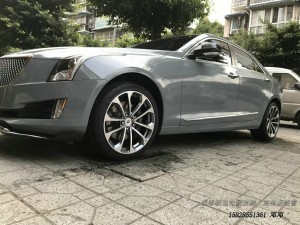 成都凱迪拉克ATS改裝輪轂 V輪定制鍛造輪轂裝車案例