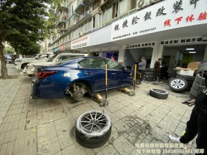 成都銳捷輪轂改裝中心 英菲尼迪Q50改裝19寸定制鍛造輪轂裝車