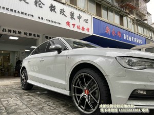 成都銳捷聯(lián)輪轂改裝 奧迪A3改裝18寸BBS款鍛造輪轂裝車