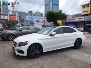 奔馳C換 原廠18寸原裝輪胎 完工！