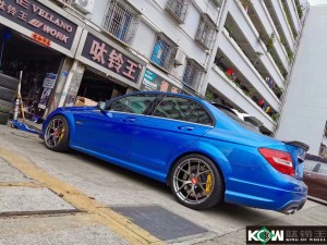 奔馳C63 換高端私人定制鍛造19寸完工