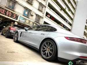 提新車，保時捷 帕拉梅拉 升級 原廠21寸鉑金版全新套件完工！
