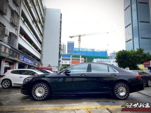 奔馳S 拆下原廠鑄造 ，換 高端私人定制鍛造20寸完工