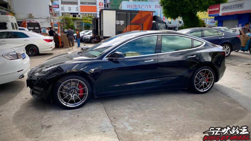 特斯拉Model 3 換全新RAYS G025 19寸完工