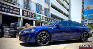 提新車 奧迪a7 換高端私人定制鍛造21寸