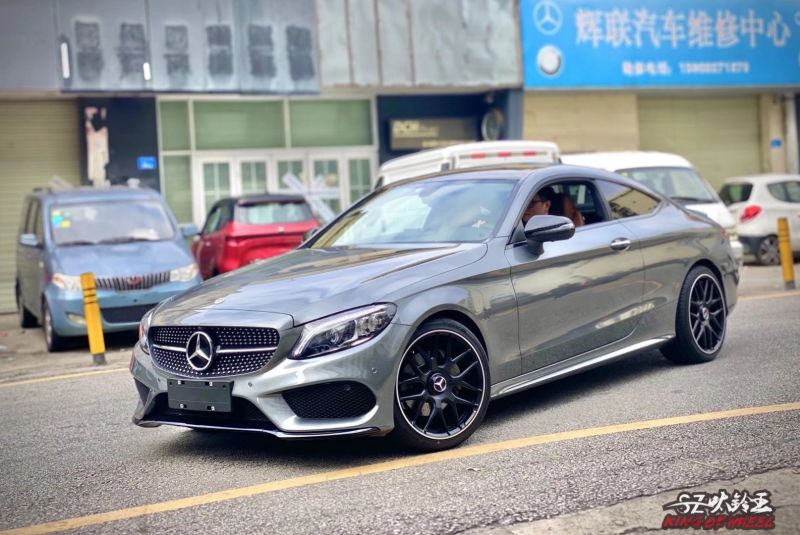 奔馳C coupe 換高端私人定制鍛造19寸