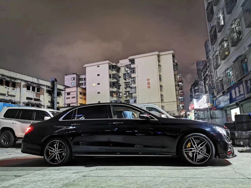 奔馳E 升級E43 原廠19寸 AMG 完工
