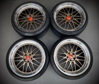 9.9新 日本BBS LM 古銅色限量版